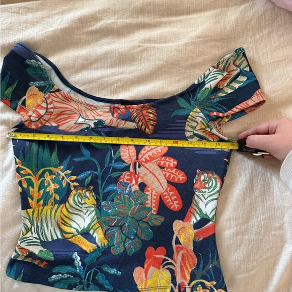 Maeve Tropical Print Women's Top - Picture 8 of 8